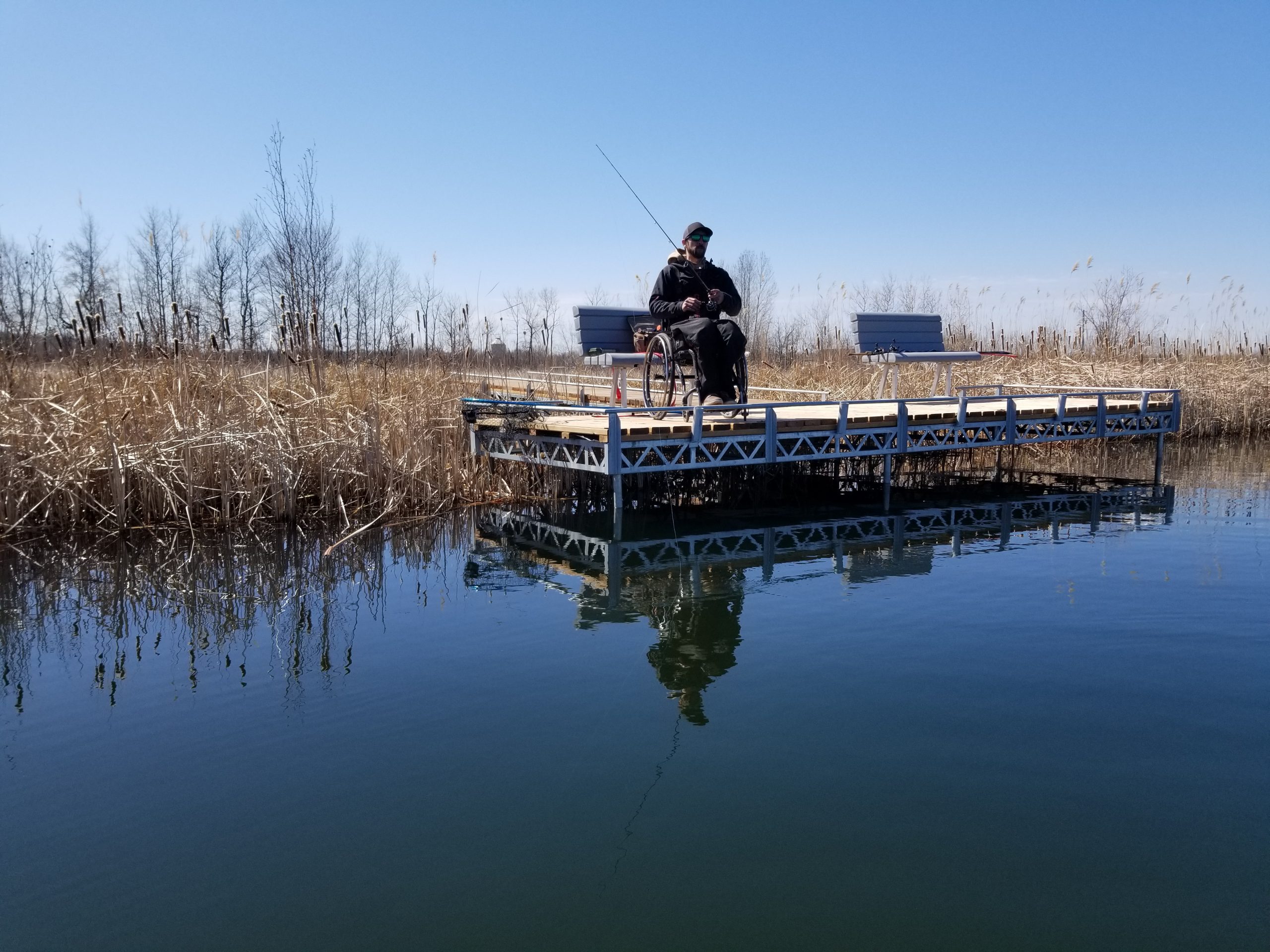 Wheel chair angler